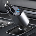 Retractable Car Charger | 4 in 1 Car Charger  Cable and 2